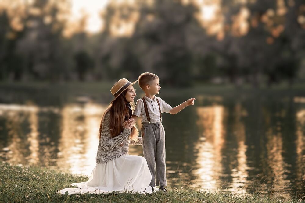 Mother and son