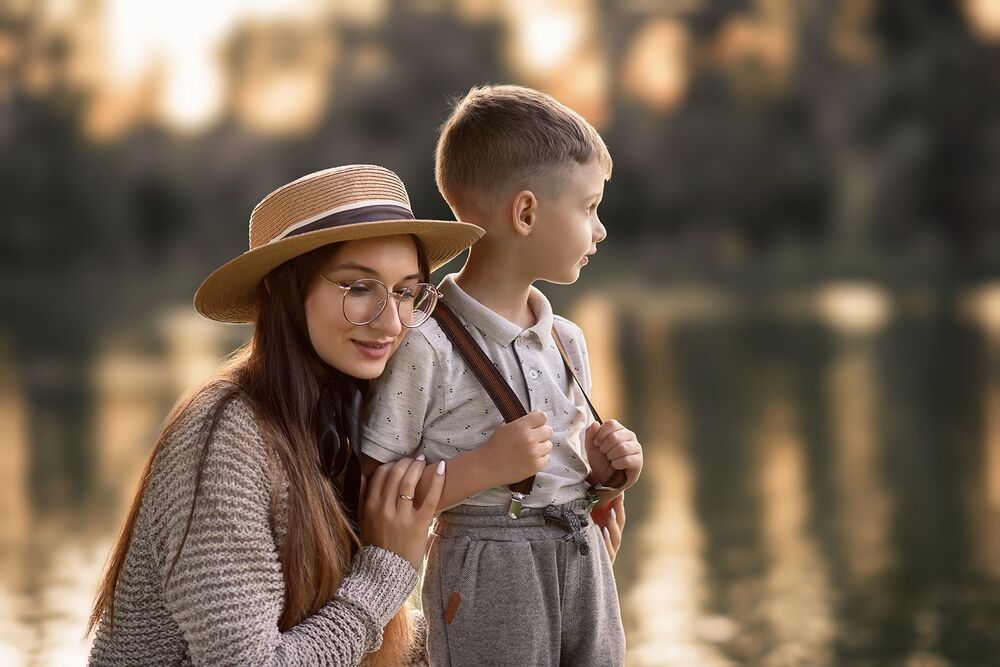 Mother and son