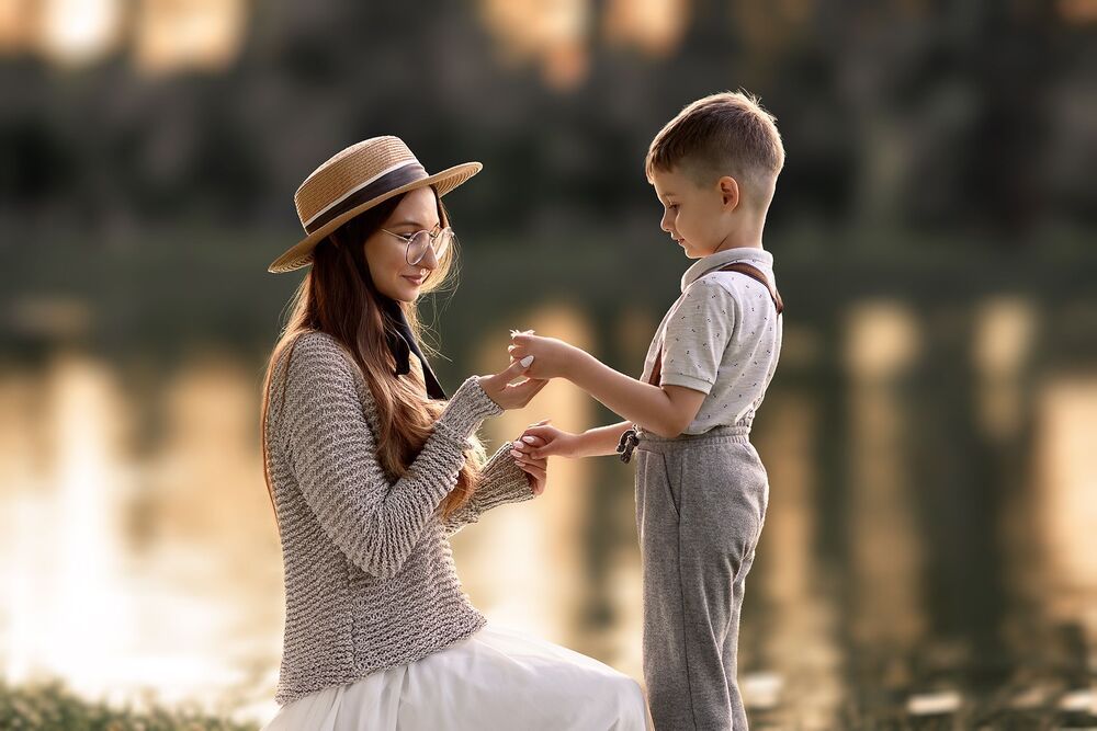 Mother and son