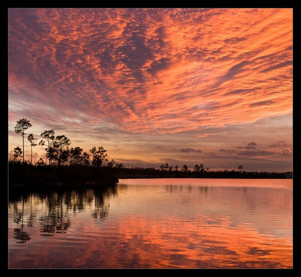 Sunset over Pine Lake, Florida