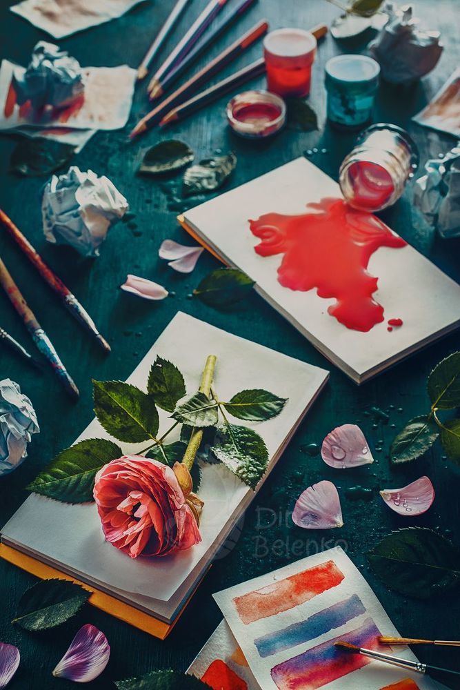 Painting flowers