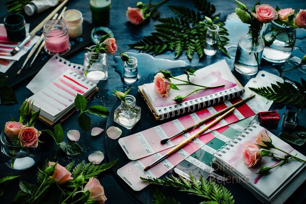 Painting flowers