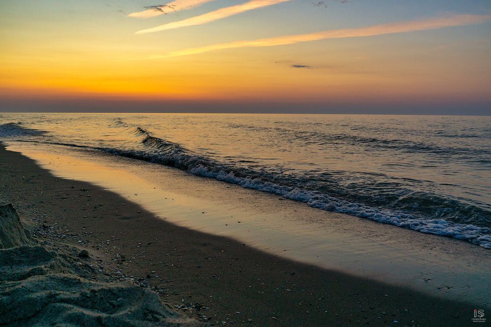 Sunrise at sea