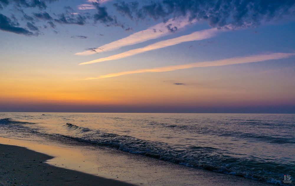 Sunrise at sea