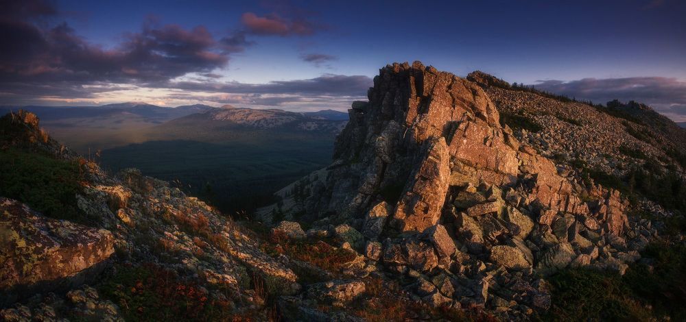 Южный Урал. Панорамы хребта Большой Сукан