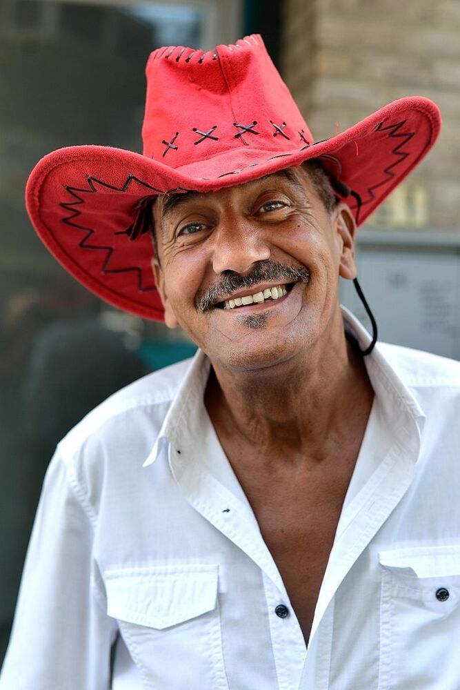 The red hat.