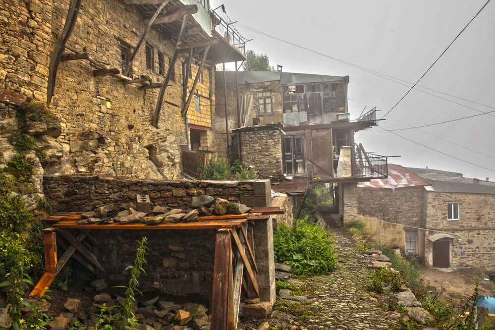 Улочки старого аула Кубачи..