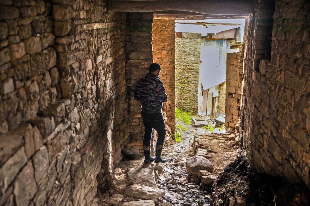 Улочки старого аула Кубачи..