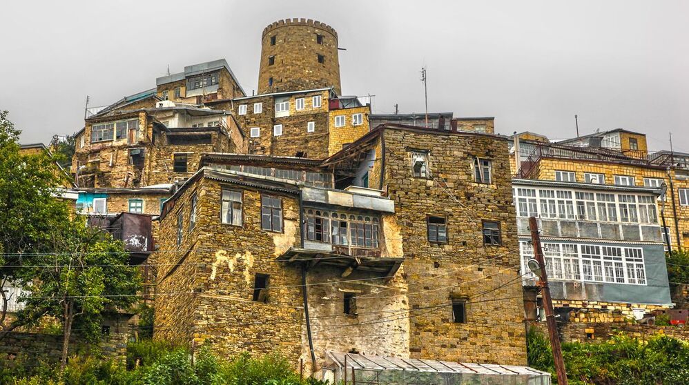 Улочки старого аула Кубачи..