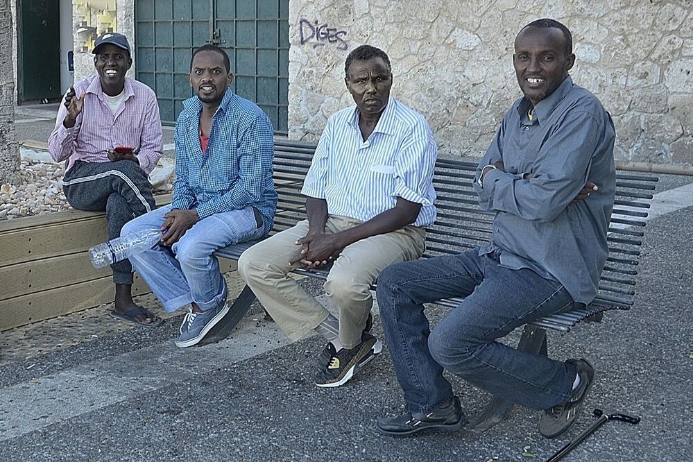 Migrants on the island Kos(Greece).