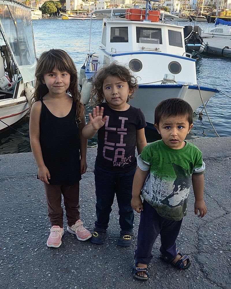 Migrants on the island Kos(Greece).