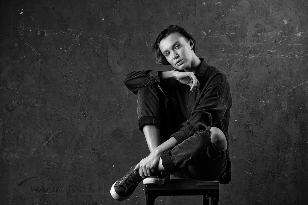 чб портрет
