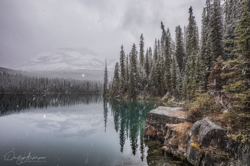 Lake O'Hara. Snow.