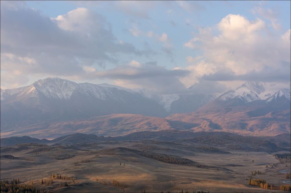 Курайская степь  в первых лучах