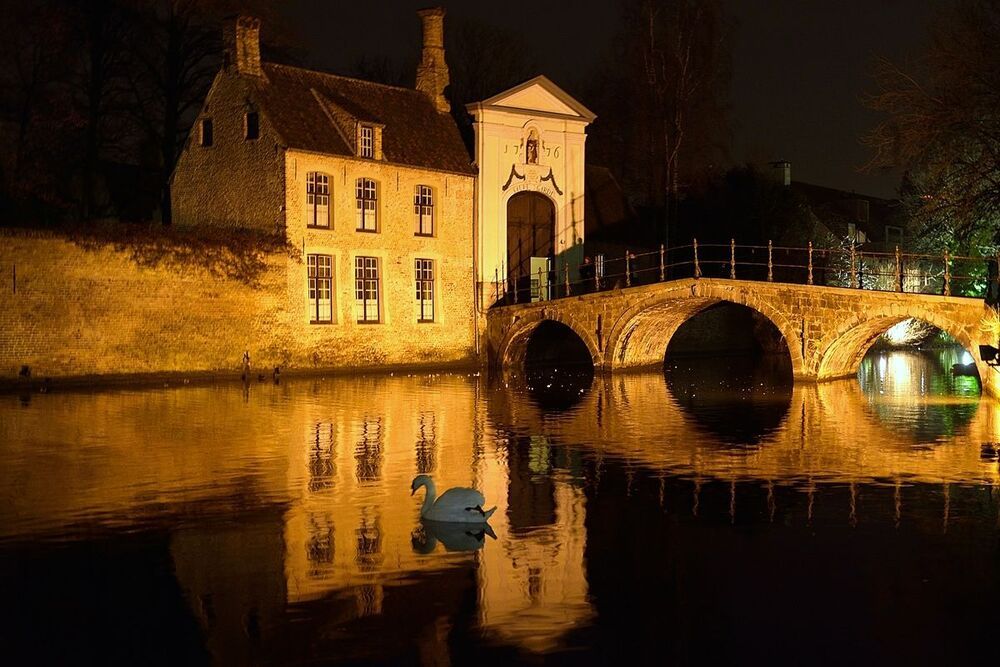 Bruges by night.