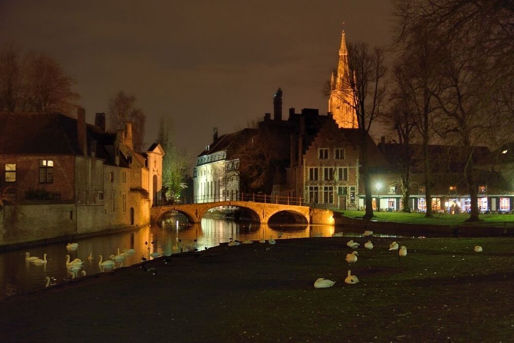 Bruges by night.