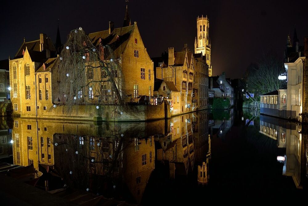 Bruges by night.