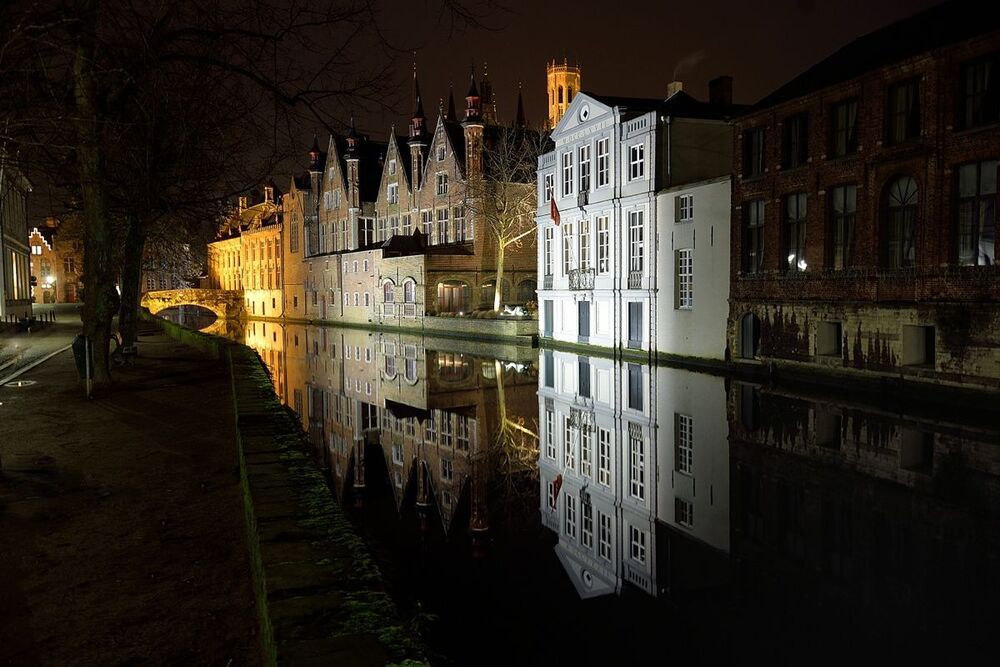 Bruges by night.