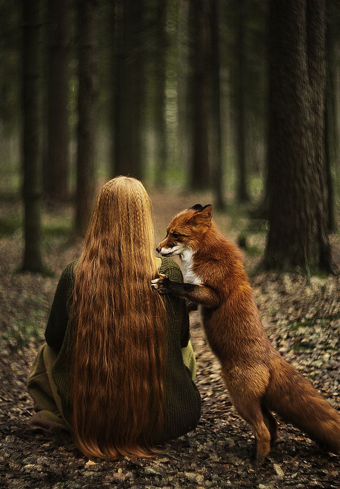 Portrait of Olga & Alice, the Fox