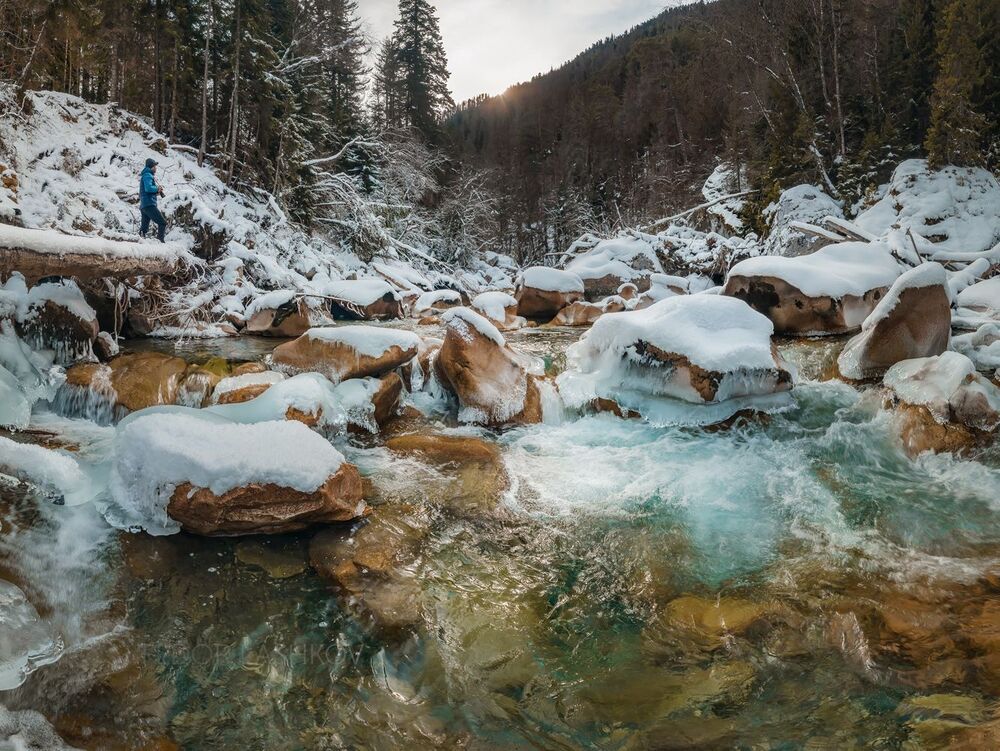 Зимняя река Гоначхир