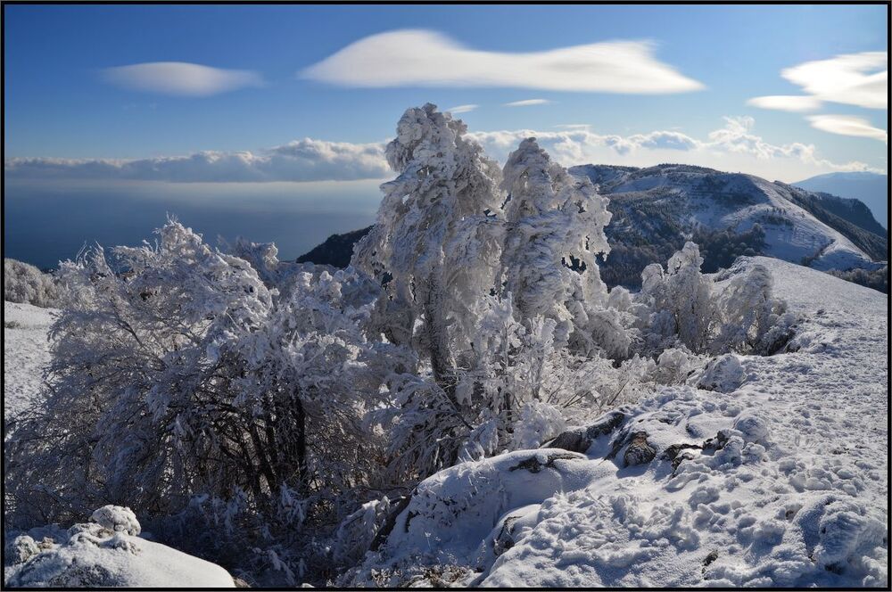 В горах Крыма зима