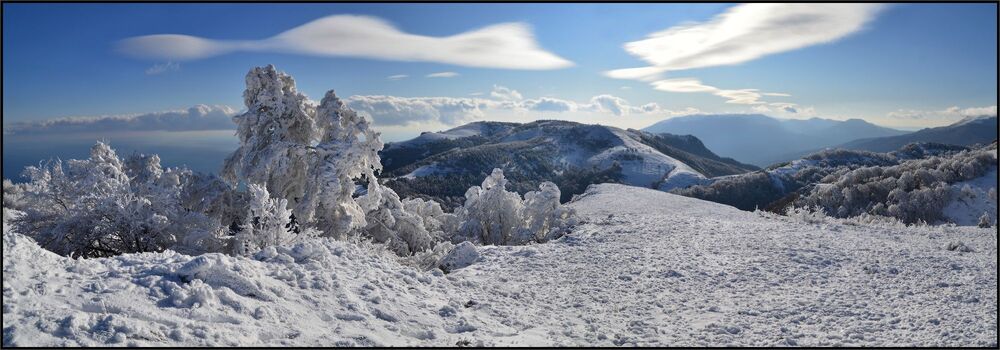 В горах Крыма зима