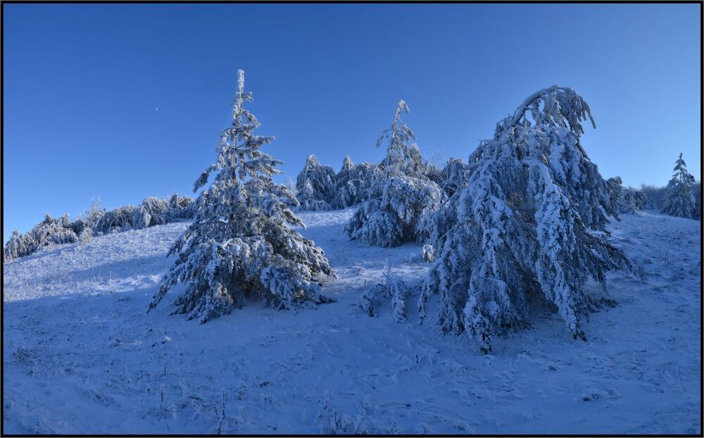 В горах Крыма зима