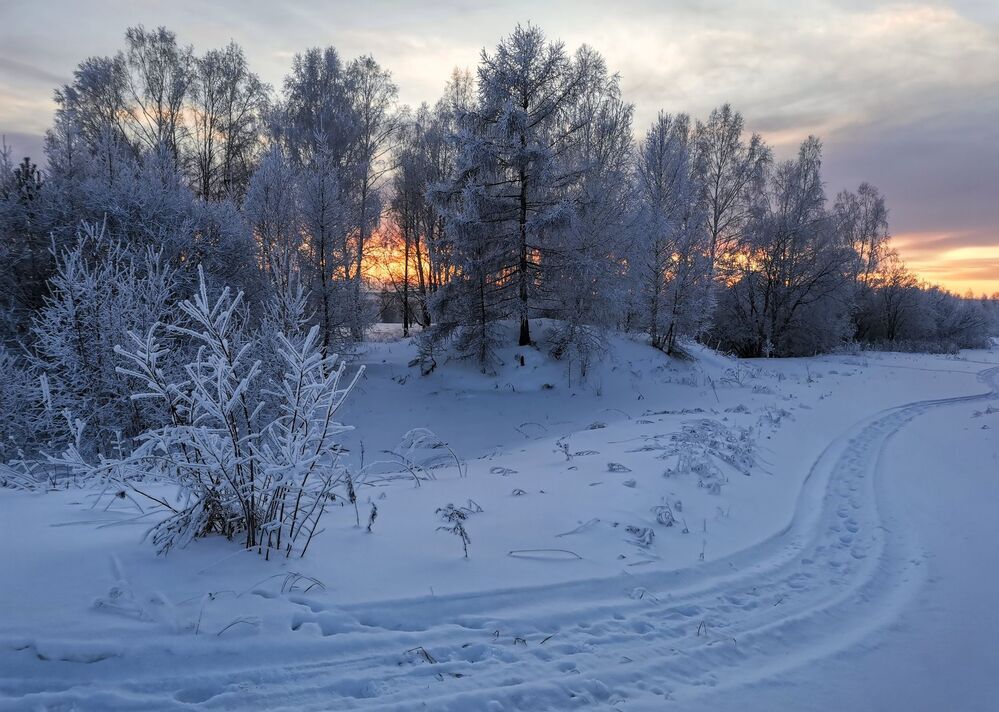 На закате