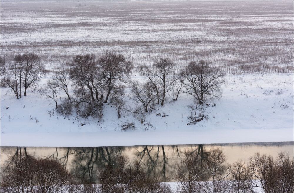 Ока январским утром