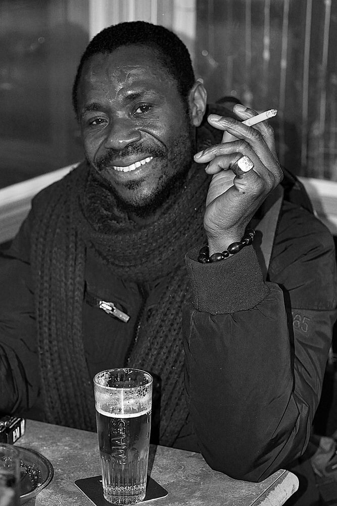 In the African cafes of Li&egrave;ge(Belgium).