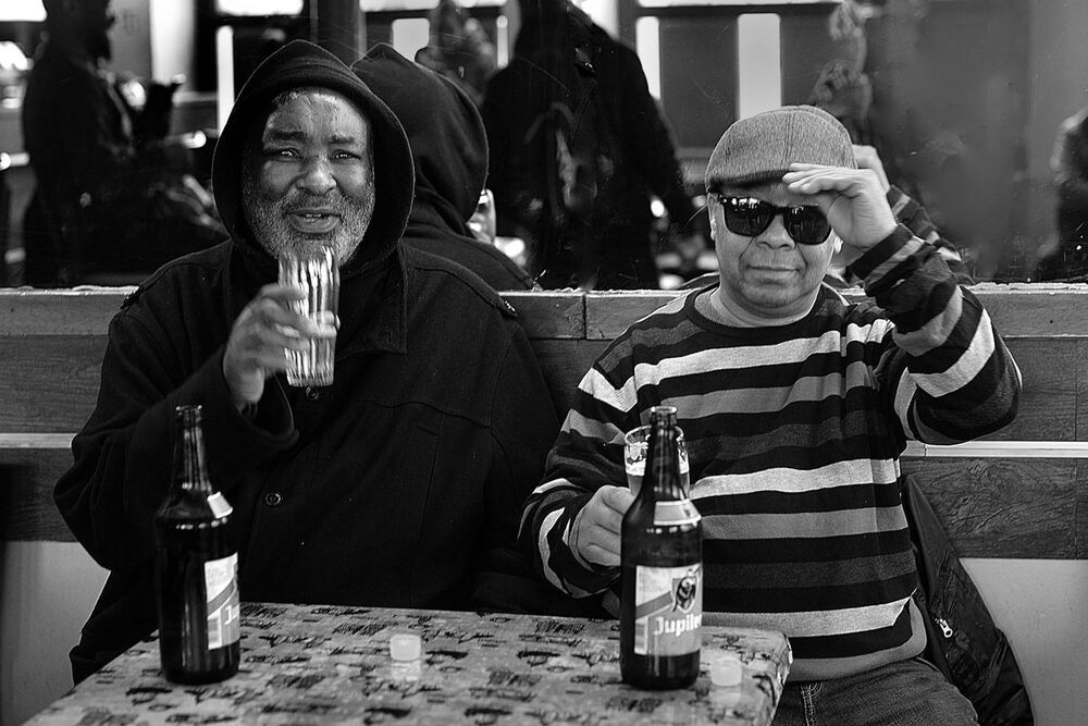 In the African cafes of Li&egrave;ge(Belgium).