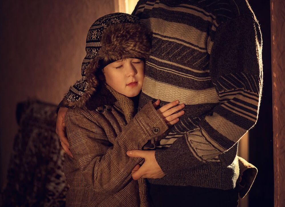 с папой
