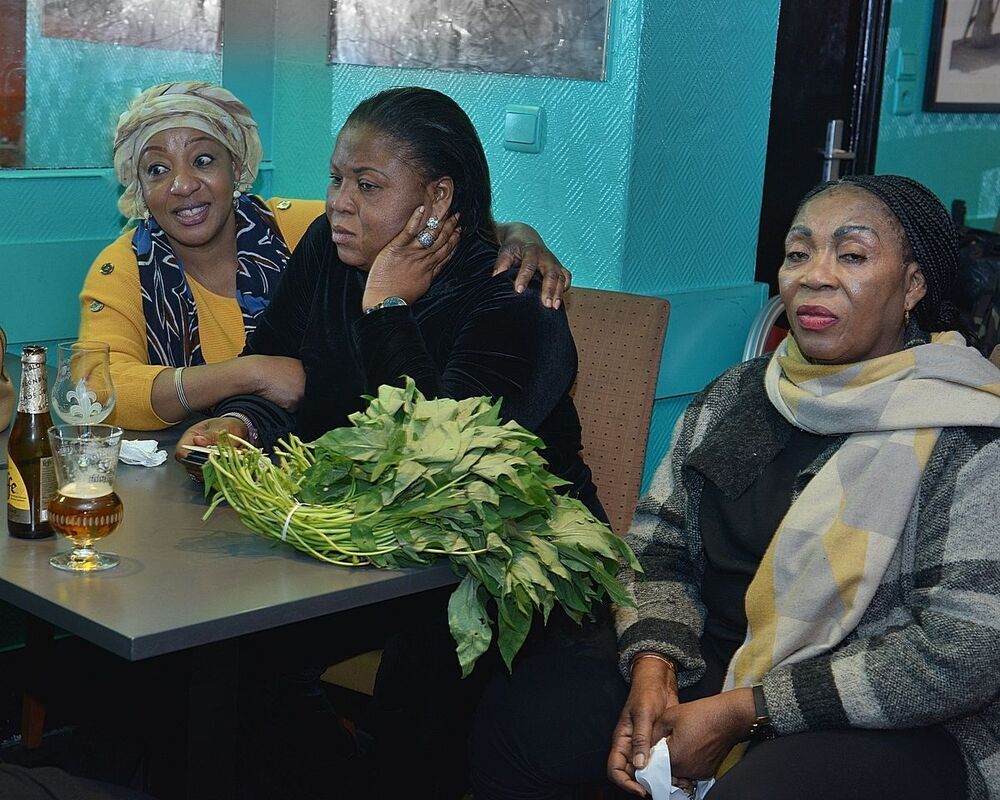 The colorful Africans of the Matong&eacute; (Brussels).