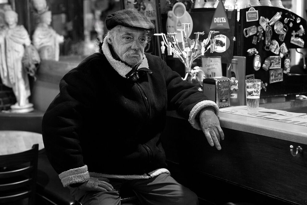 People from the neighborhood Marolles in Brussels(Belgium).