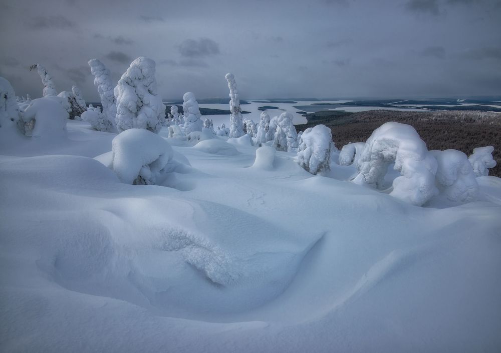 Зима за полярным кругом.