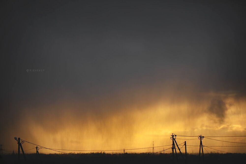 One rainy evening
