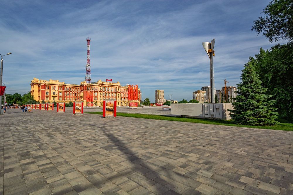 через два дня здесь пройдет парад