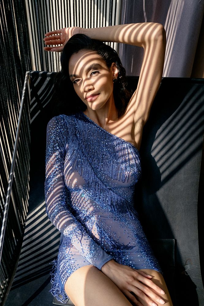 Blue dress