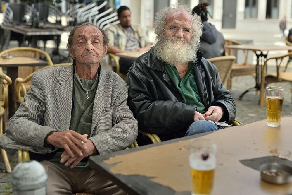 In the pubs of Li&egrave;ge(Belgium).