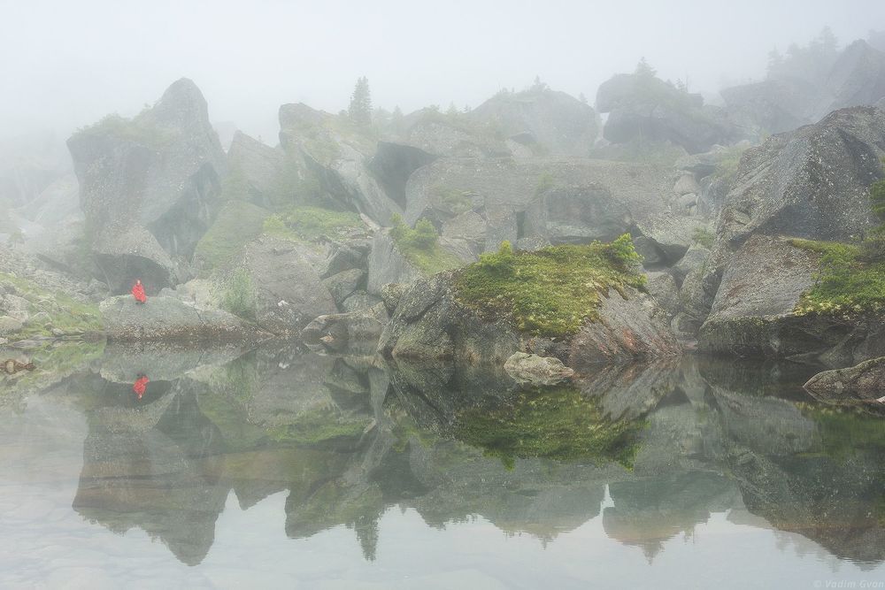 Туманное утро в Ергаках