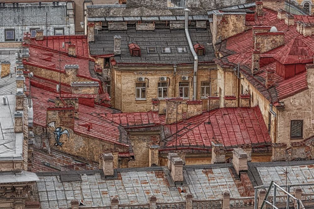 Санкт - Петербург. С крыши город казался тише