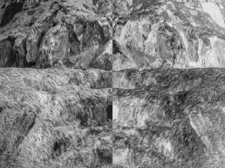 The photographs present abstract coastal landscapes, which I captured in different regions of the world. 