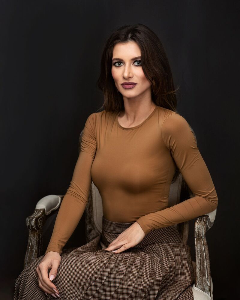Studio portrait.
