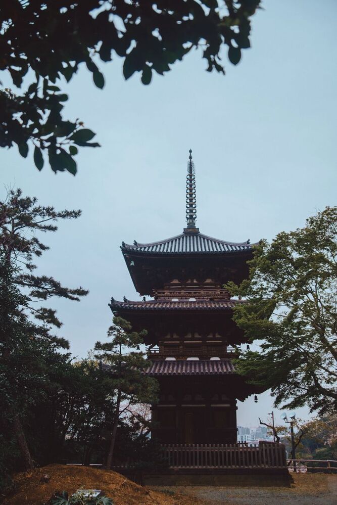 Pagoda in Sankeien garden
