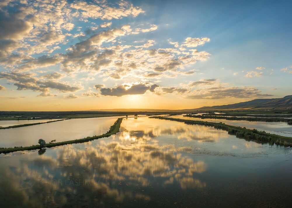 Водные поля Ставрополья.