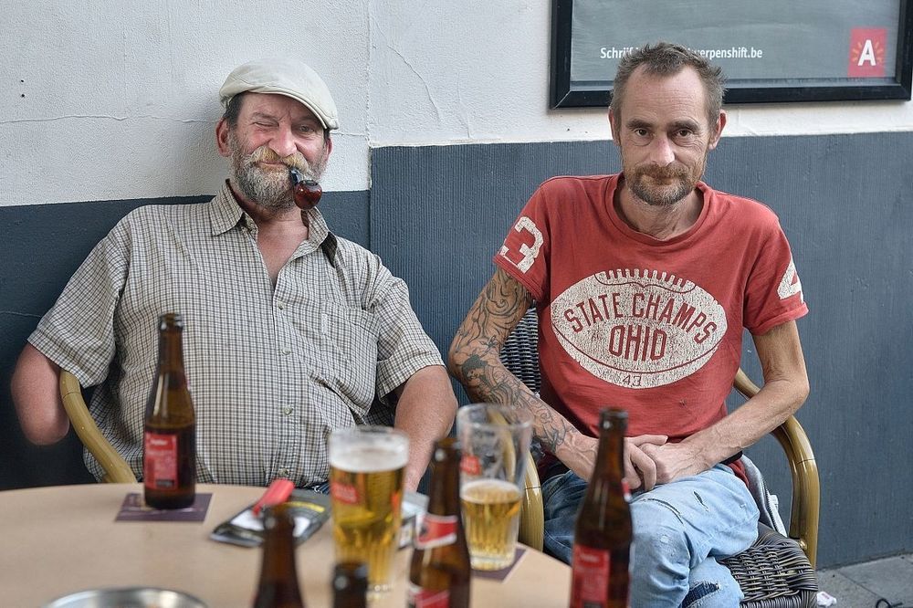 The pub visitors of Antwerp.