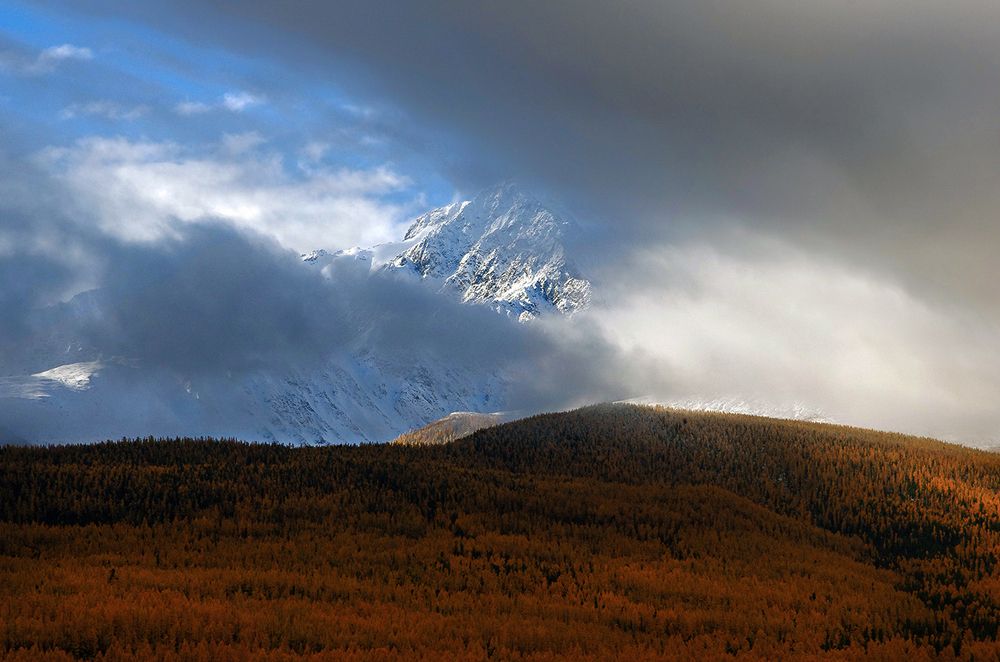 Осеннее утро в горах