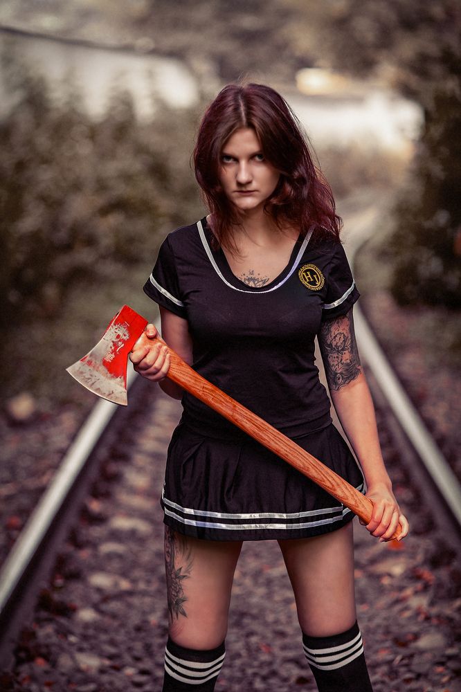 Axe girl