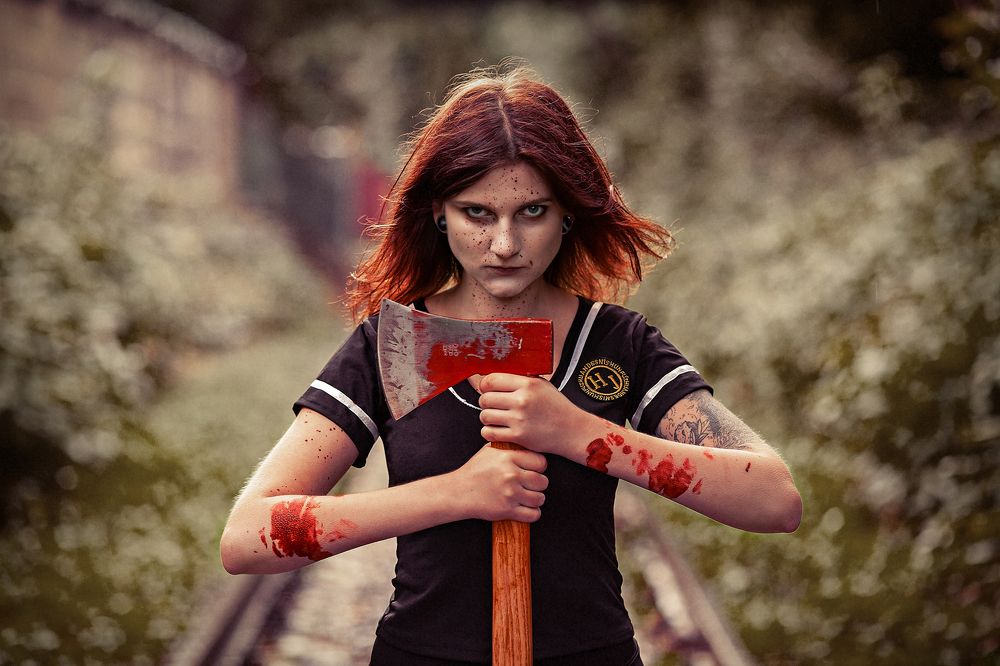Axe girl