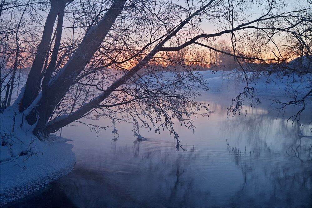 морозное утро на Истре